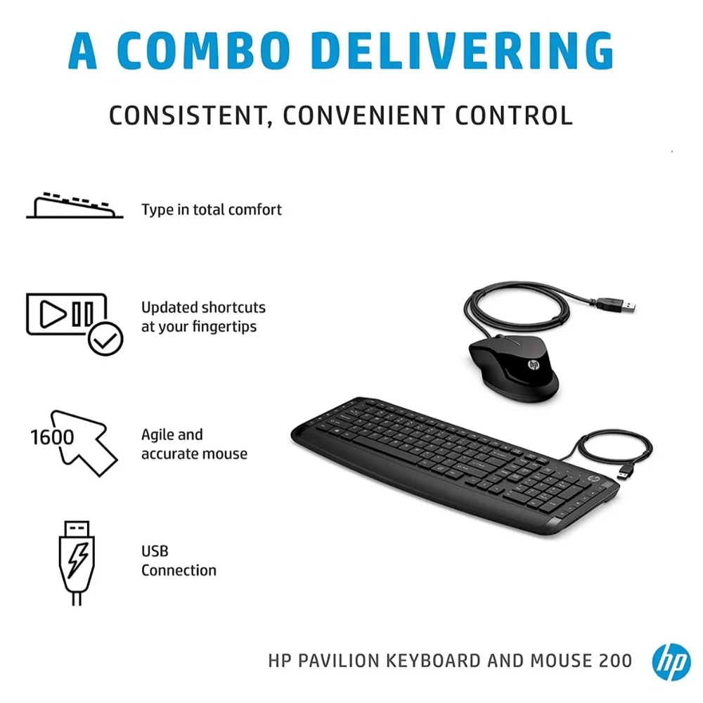HP Pavilion Wired Keyboard and Mouse